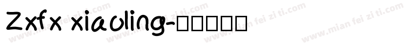 Zxfx xiaoling字体转换